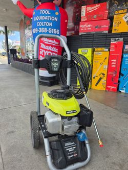 RYOBI GAS 3000 PSI PRESSURE WASHER WITH HONDA ENGINE