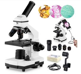 BEBANG Compound Microscope with Kit and Slides, 100X-2000X