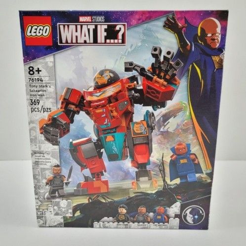 Lego Marvel What If? 76194 Tony Stark's Sakaarian Iron Man Building Set New!