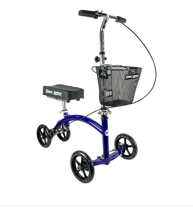 Knee Scooter Steerable With Basket And Knee Cushion Cover Like New
