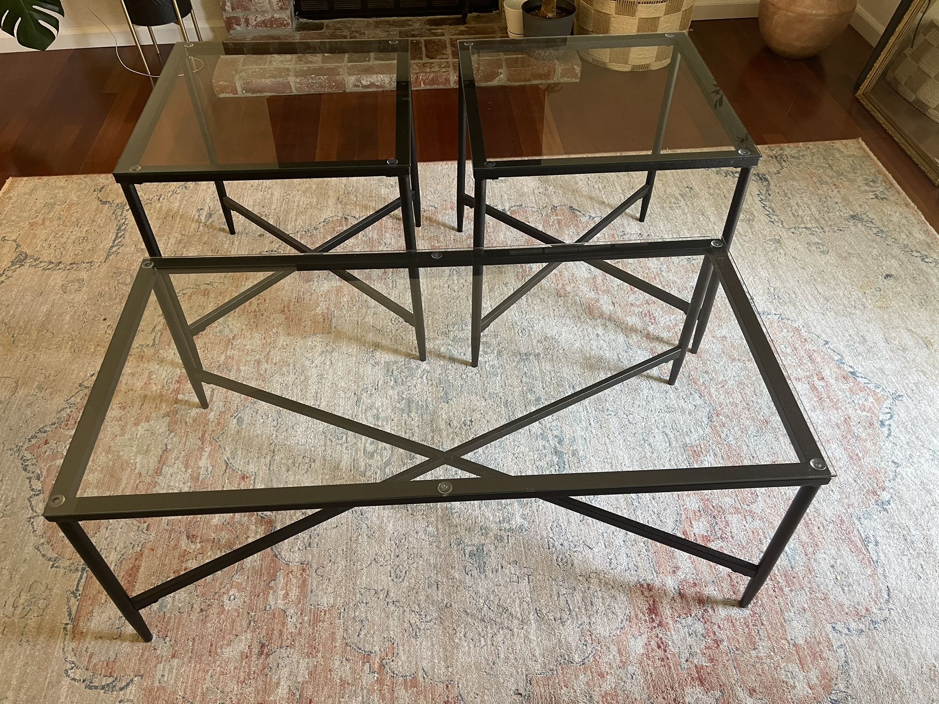 3 Piece Living Room Table Set
