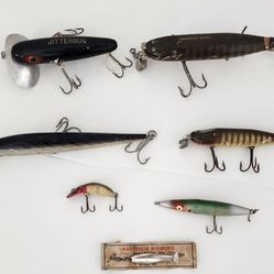 7 - Vintage, Antique, Musky Fishing Lures. for Sale in Sun City, AZ