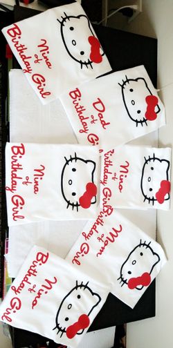 Custom made shirts etc.