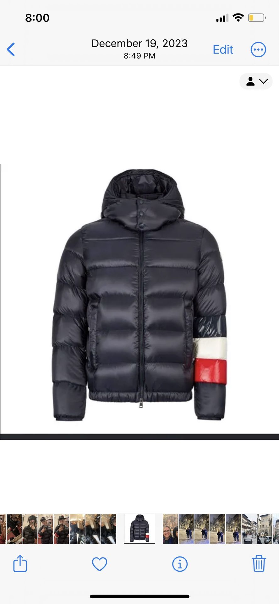 Moncler Bubble With Detachable Hood