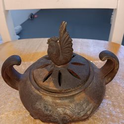 Vintage of lamp-type container Bizen Yaki Pottery