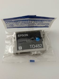 Brand New OEM Epson T0482 Cyan Ink Cartridge - Sealed
