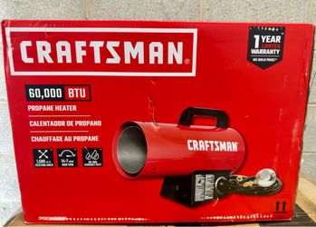 Craftsman 60,000 BTU Portable Forced Air Propane Heater