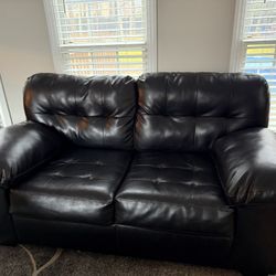 Leather Sofa, Love Seat