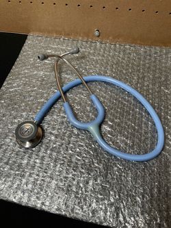 3M Littmann Classic III Monitoring Stethoscope, 5912C, More Than 2X as Loud, Weighs Less, 27" Marine Blue Satin-Finish Tube for Added Comfort, Flexibi