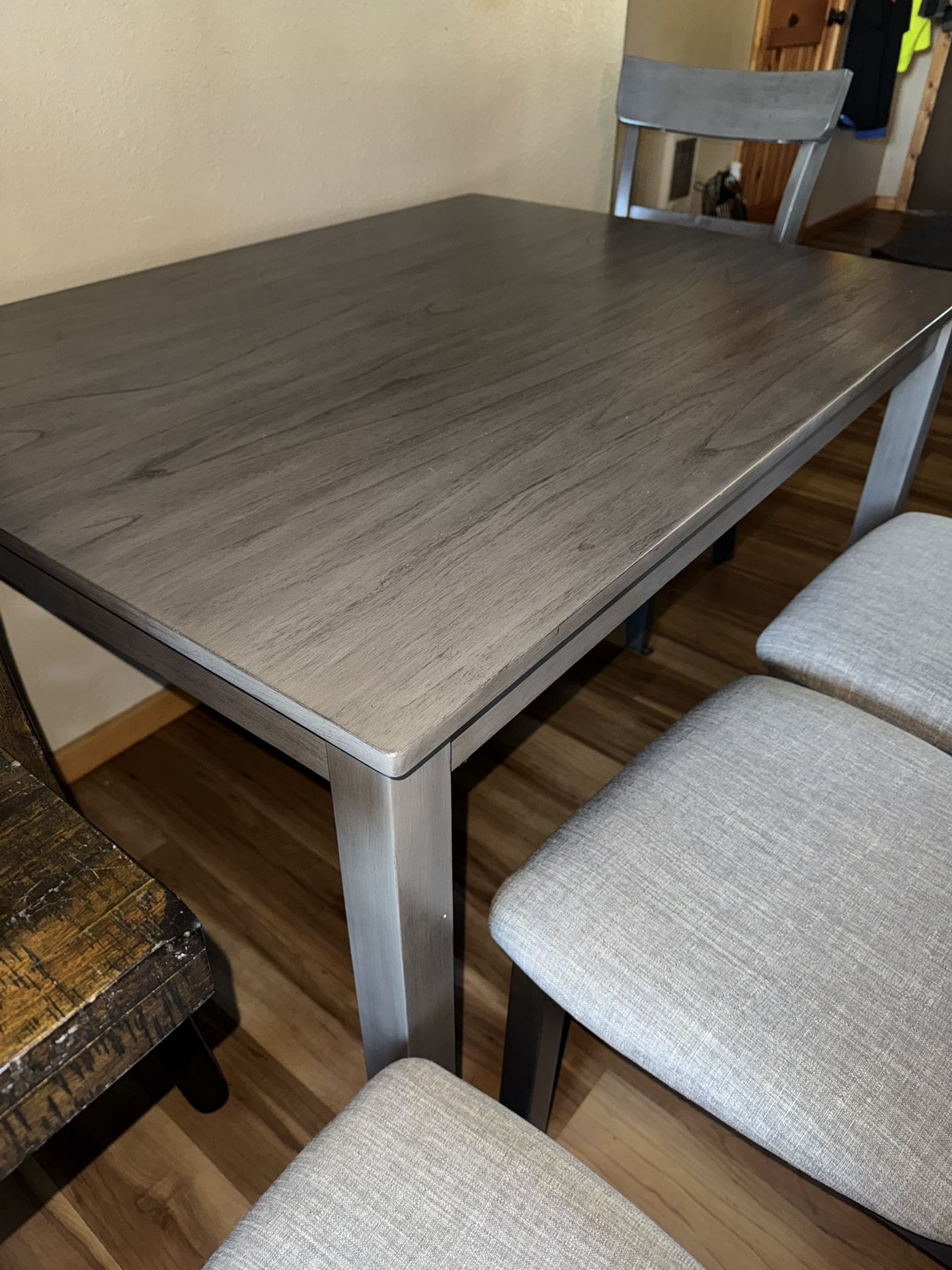 Grey Dining Table With 4 Chairs