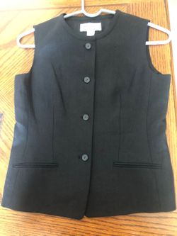 Black, Irish Linen Womens Vest - Never Worn
