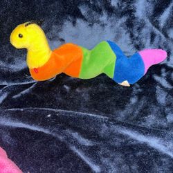 Ty Beanie Baby named "Inch the Worm,"