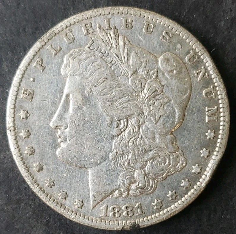 1881 CC $1 Morgan Silver Dollar