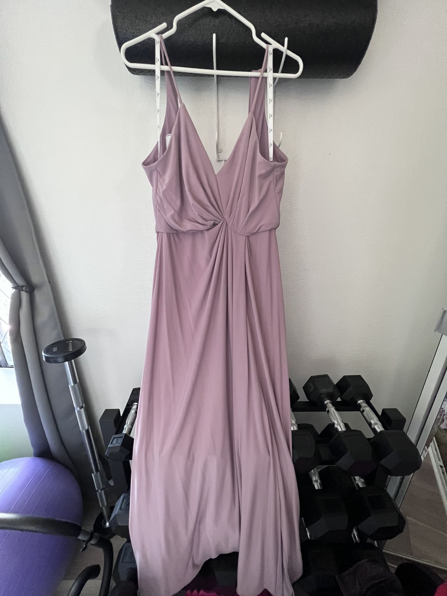 blush pink bridesmaid dresses david's bridal Sherri Hill Empire Waist Chiffon Prom Dress 57942 Blush / 00 main image 1