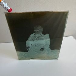Antique Glass Plate Negative Woman Portrait Victorian NY 1800s / 1900s