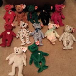 TY Beanie Baby Bear Collection 