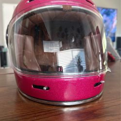 Pink Motorcycle Helmet Size Large 