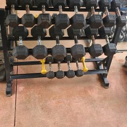 Dumbell set 10lb -50lb Set With Rack