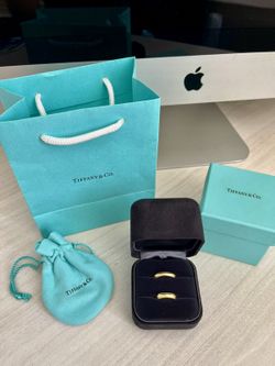 Pair Of 18K Tiffany & Co Milgain Wedding Bands