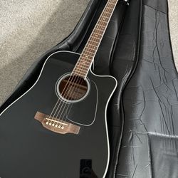 Takamine GD34CE Acoustic Electric Guitar with GBXW Gig Bag Black