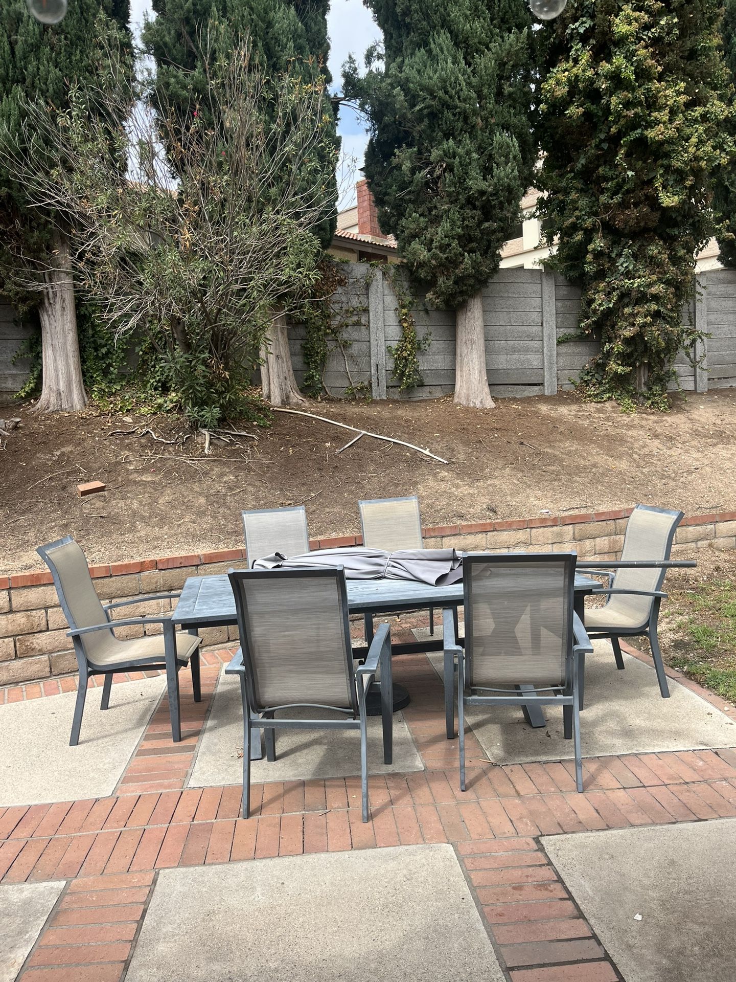 Steel Table -with chairs
