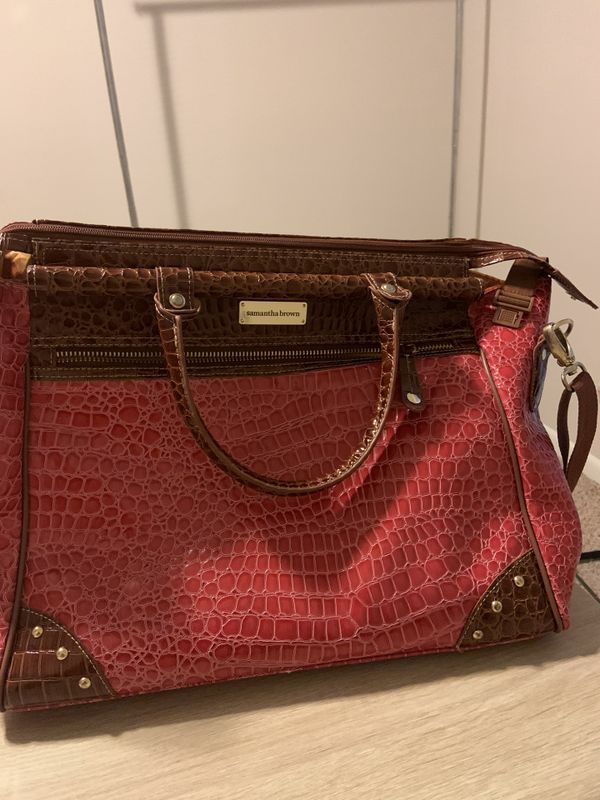 Samantha Brown CrocoEmbossed Dowel Bag for Sale in Fayetteville, NC