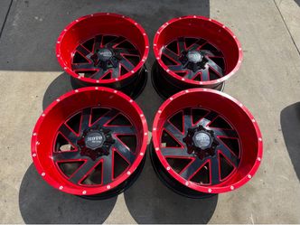 Chevy 1500/ford/jeep/ram rines  rojos 22x12