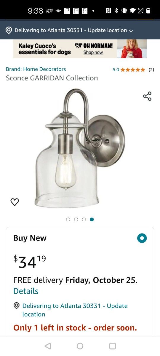 Sconce Gaurdian Collection Light Fixture