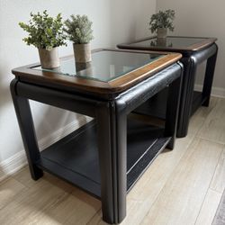 Hammary Oak End Tables 
