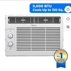 Midea 5,000 BTU 150 Sq ft Mechanical Window Air Conditioner, White, MAW05M1WWT-N,