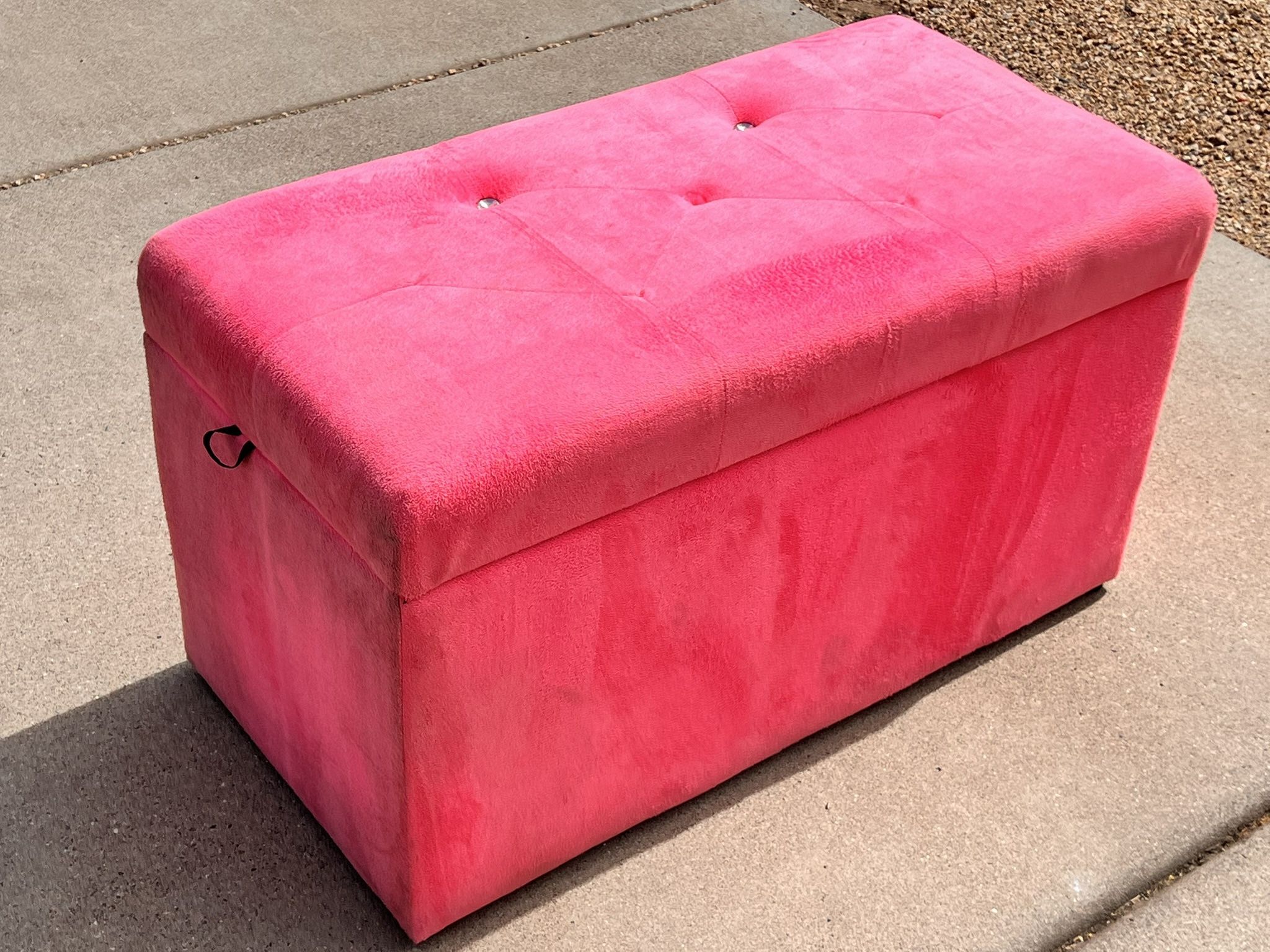 Ross Pink Carpet Kids Storage Bin (LxWxH: 32” x 16” x 18”)