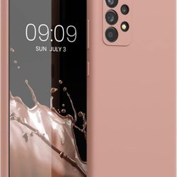  Case Compatible with Samsung Galaxy A52 / A52 5G / A52s 5G Case - TPU Silicone Phone Cover with Soft Finish - Orange Clay