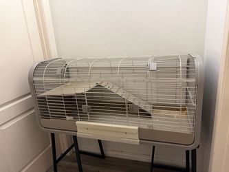 Small Animal Cage with Stand and Ramp
