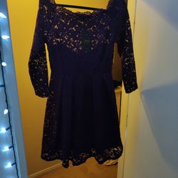 Brand New. Beautiful Size Large Purple Off The Shoulder Dress. $60.00