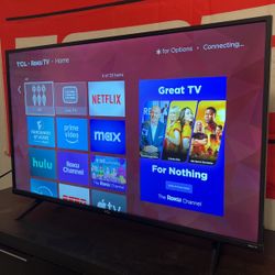 43” TCL 4k Roku TV