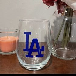 Dodgers Wine Glass