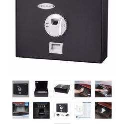 Top Opening Drawer Safe with Fingerprint Lock by Barska