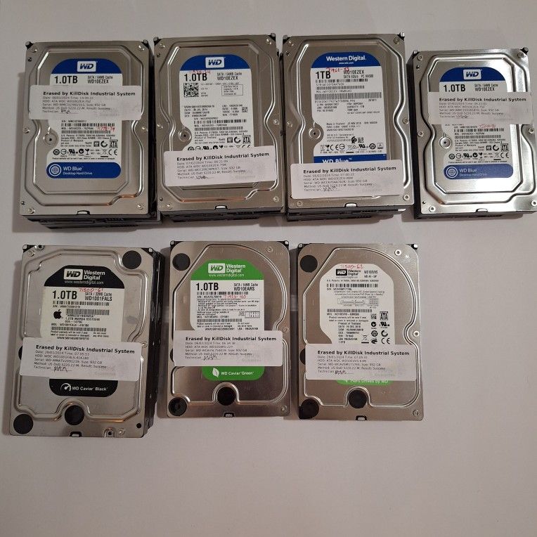 Western Digital WD Blue WD10EZEX WD1001FALS WD10EARS WD10EVVS WD1003FBYX 1TB 3.5" SATA III Hard Drive