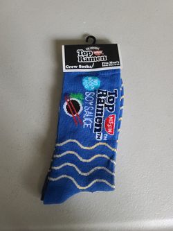 NEW Top Ramen Soy Sauce Men's Crew Socks