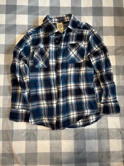 Faded Glory Boys Plaid Flannel Shirt