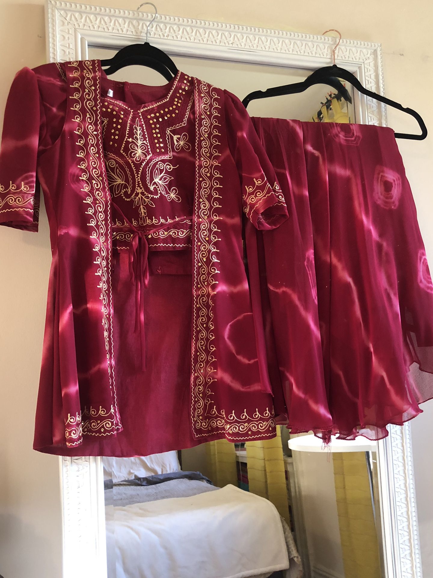 Trendy Pink Indian Lehenga Vest Set