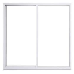 White Aluminum sliding 5’ X 5’ Double Pane window