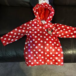 2T Minnie Mouse Rain Jacket