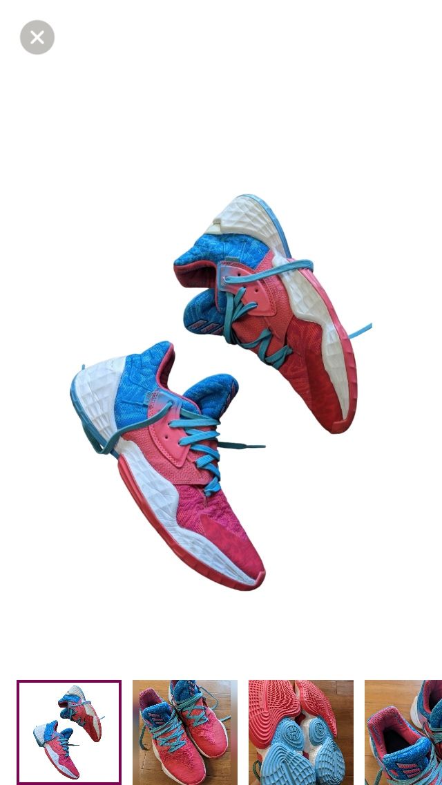 Adidas Harden Vol 4 -Candy. Sz 9 1/2.