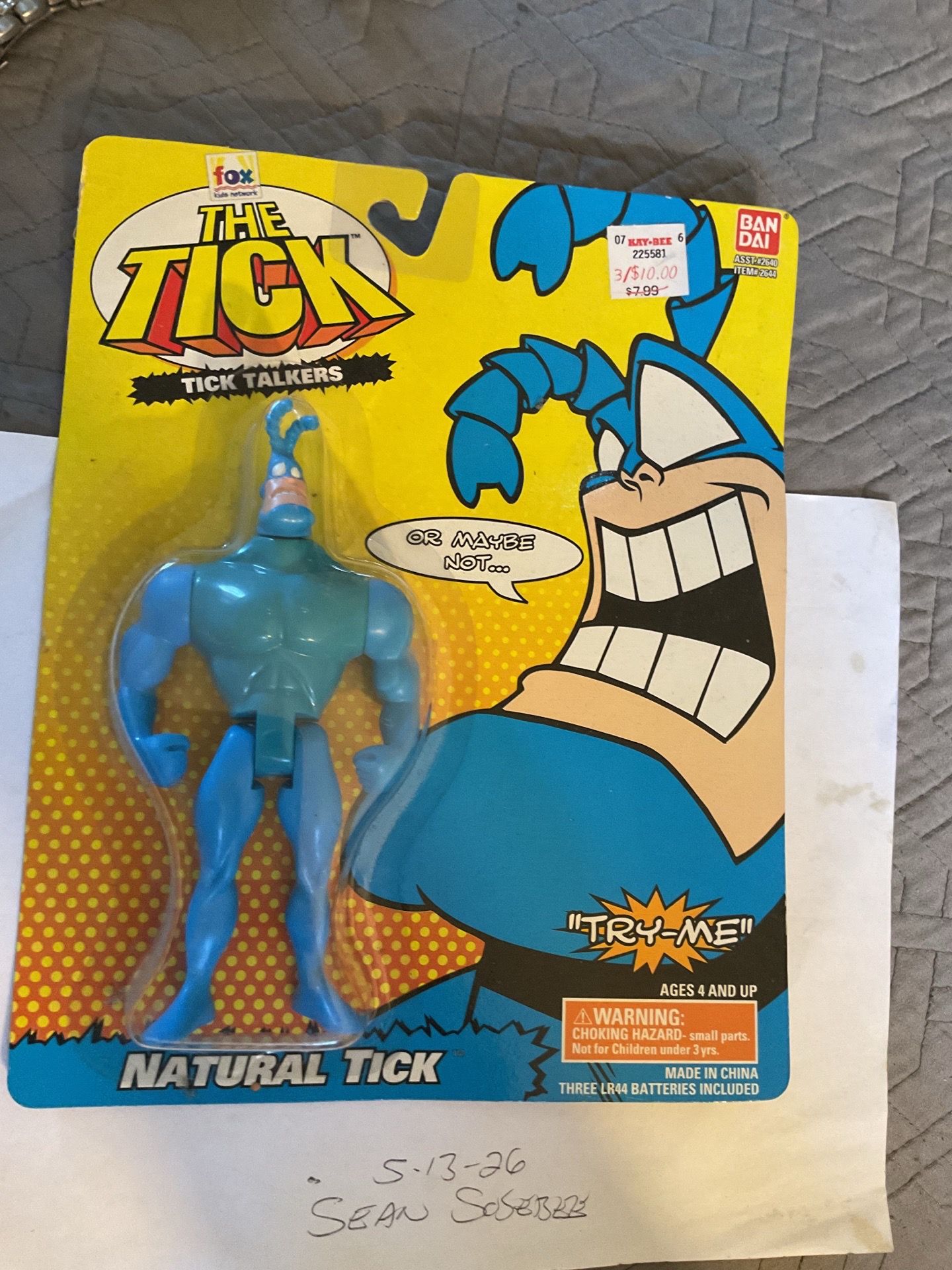 Vintage 1994 Bandai The Tick 6" Inch "Bounding" Tick Action Figure New & Sealed