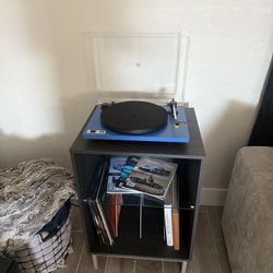 Record Player and Cabinet 