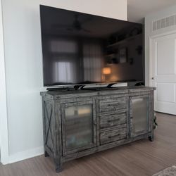 Solid Wood Gray Buffet 
