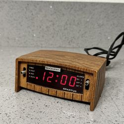 Spartus Vintage Jan 1979 Alarm Clock Model 21-3012-400 Wood Design Tested WORKS