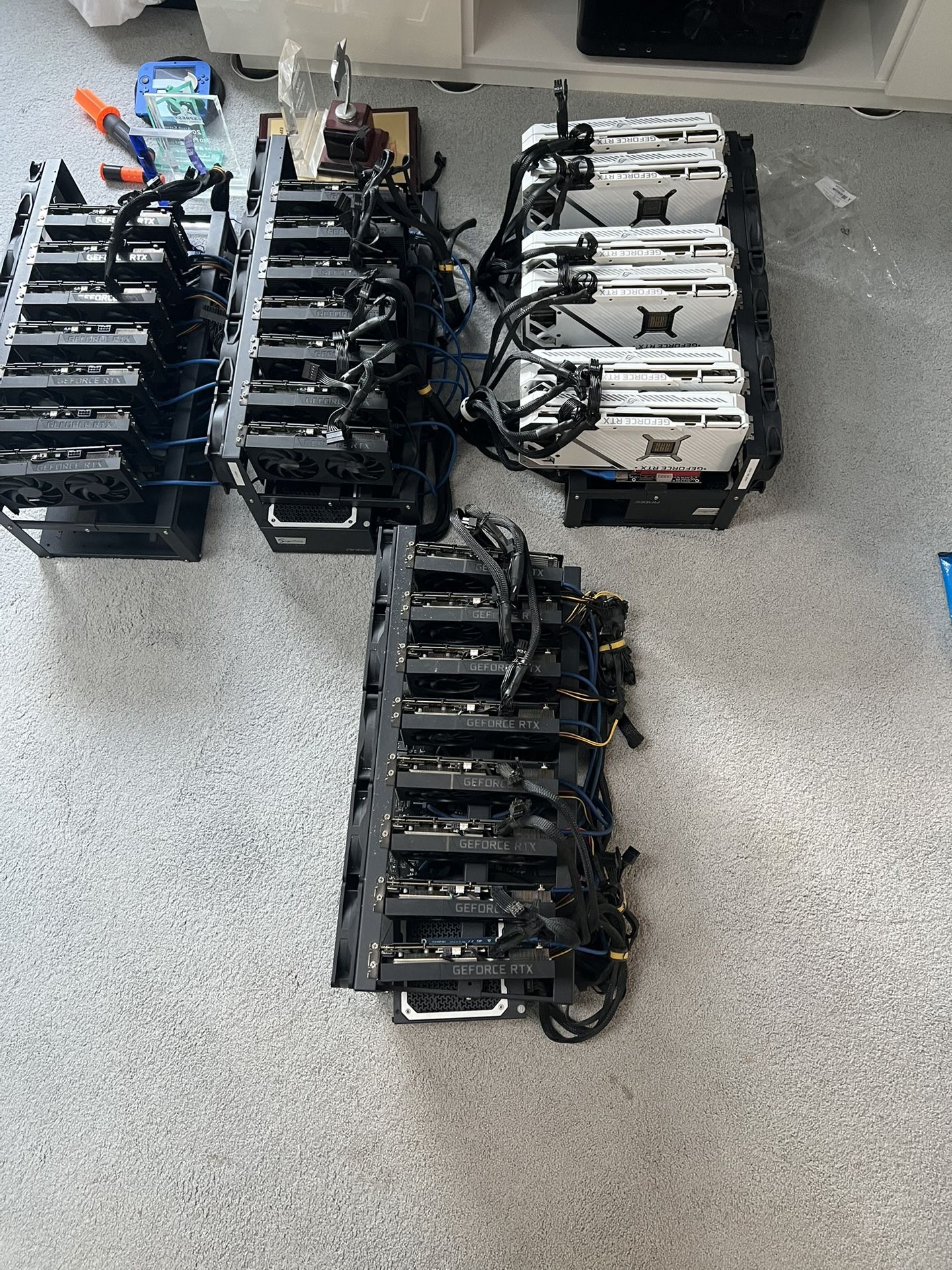 22 RTX 3060s FOR VIDEO EDITING/MINING/3D RENDERING/AI TRAINING