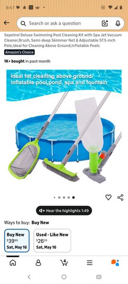 Pool cleaning kit